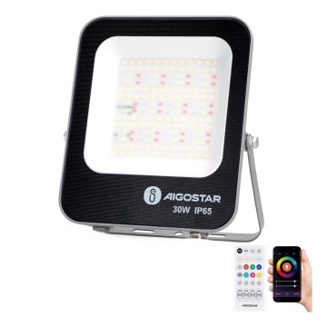 Aigostar - LED RGBW prigušiva reflektor MESH Smart LED/30W/230V 6500K IP65 + daljinski upravljač