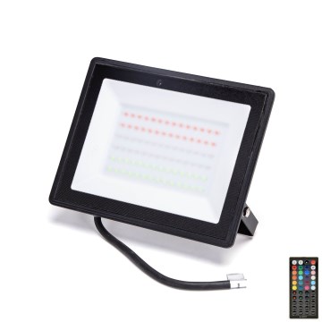 Aigostar - LED RGBW prigušiva reflektorska svetiljka LED/50W/230V IP65 + daljinski upravljač