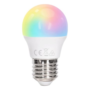 Aigostar - LED RGBW prigušiva sijalica G45 E27/6W/230V 3000K + daljinski upravljač