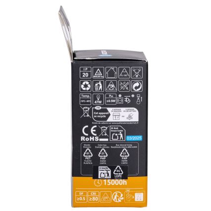 Aigostar - LED RGBW prigušiva sijalica G45 E27/6W/230V 3000K + daljinski upravljač