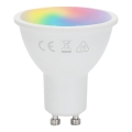 Aigostar - LED RGBW prigušiva sijalica GU10/4,8W/230V 3000K + daljinski upravljač