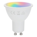 Aigostar - LED RGBW prigušiva sijalica GU10/6W/230V 3000K + daljinski upravljač
