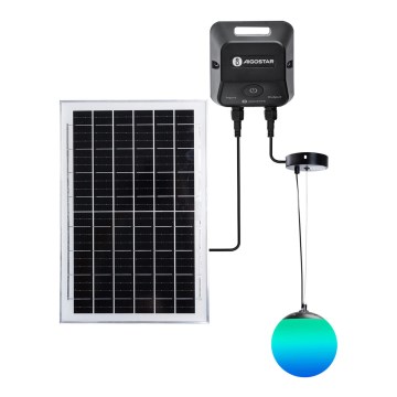 Aigostar - LED RGBW prigušiva solarni luster MESH LED/35W/3,7V 8000 mAh 2700K-6500K IP65 prečnika 50 cm