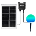 Aigostar - LED RGBW prigušiva spoljna lampa MESH LED/20W/3,7V 4000mAh 2700-6500K IP65 prečnik 15 cm + daljinski upravljač