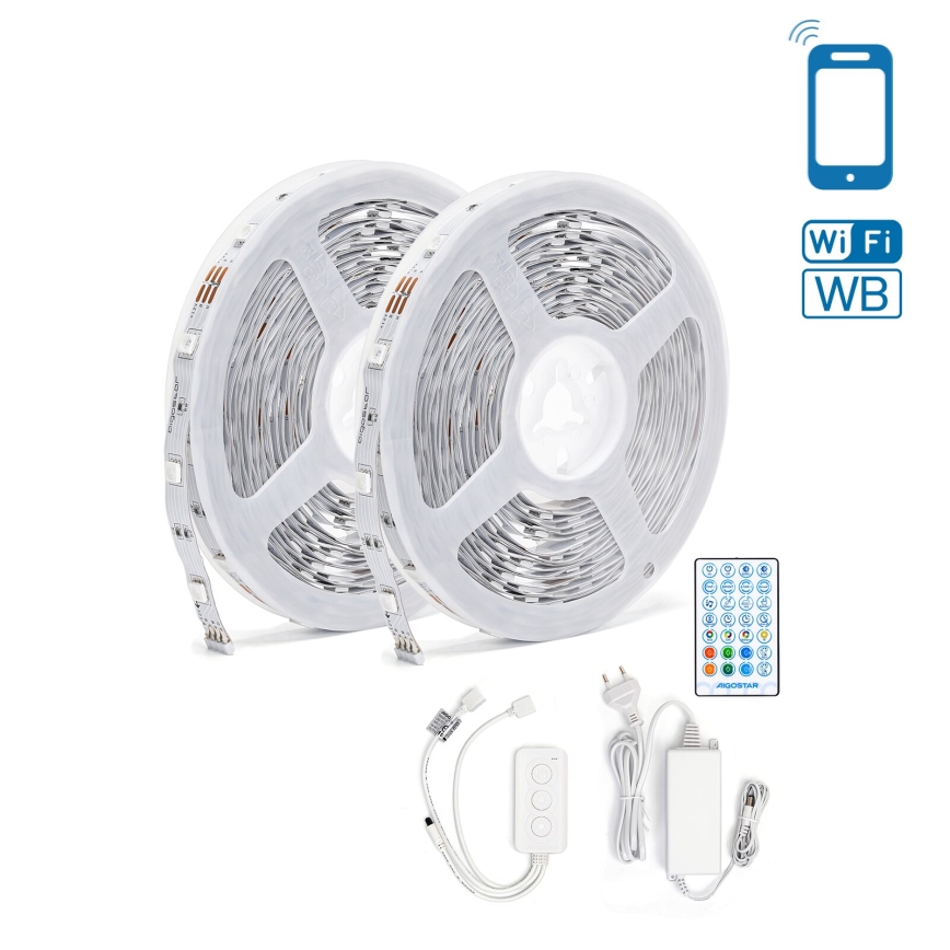 Aigostar - LED RGBW prigušiva traka LED/48W/12V 2x7,5 m Wi-Fi