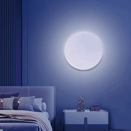 Aigostar - LED RGBW prigušiva zidna svetiljka MESH Smart LED/12W/230V 2700-6500K bela + daljinski upravljač
