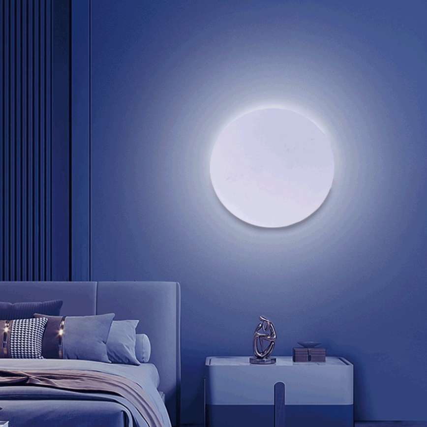 Aigostar - LED RGBW prigušiva zidna svetiljka MESH Smart LED/12W/230V 2700-6500K bela + daljinski upravljač