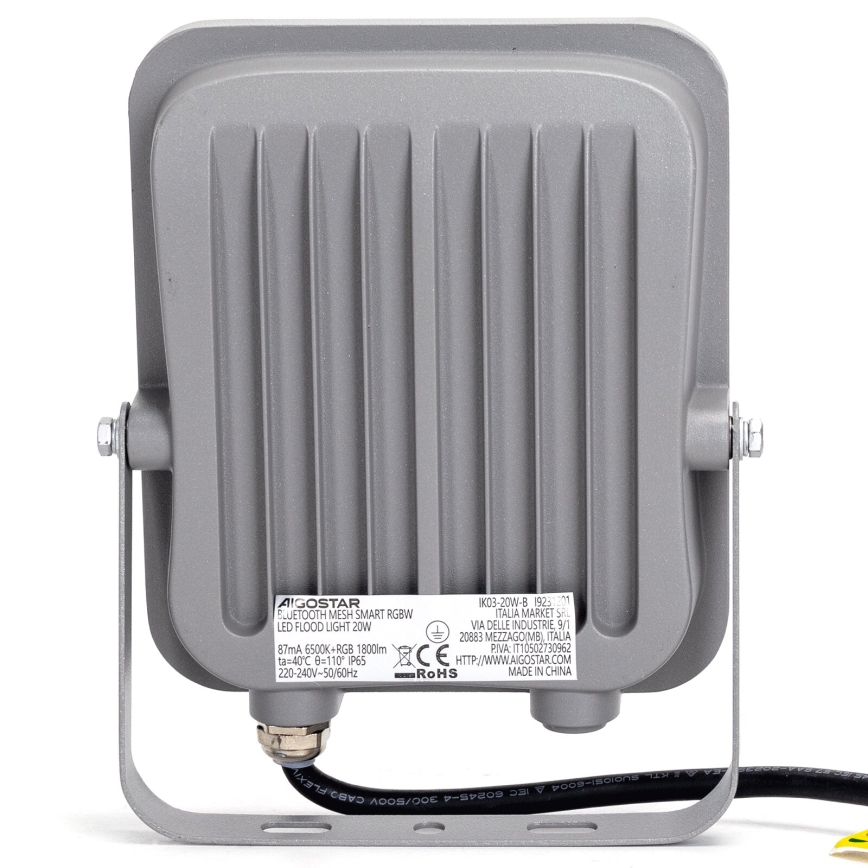 Aigostar - LED RGBW prigušiva reflektor MESH Smart LED/20W/230V 6500K IP65 + daljinski upravljač