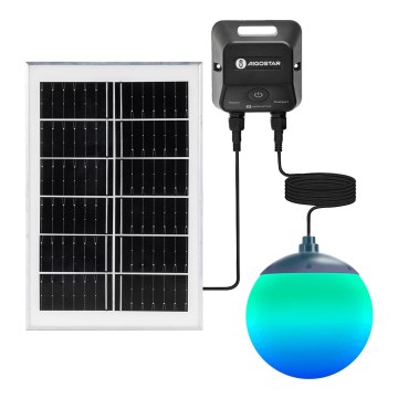Aigostar - LED RGBW solarni luster sa prigušiva MESH LED/20W/3,7V 4000 mAh 2700K-6500K IP65 prečnik 15 cm