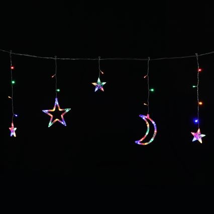 Aigostar - Solarni LED niz 120 LED/8 funkcija 3x0,6 m 500 mAh IP65 višebojno