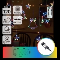 Aigostar - LED RGBY Spoljašnji božićni lanac 120xLED/8 funkcija 3x0,6m IP44 višebojan + daljinski upravljač