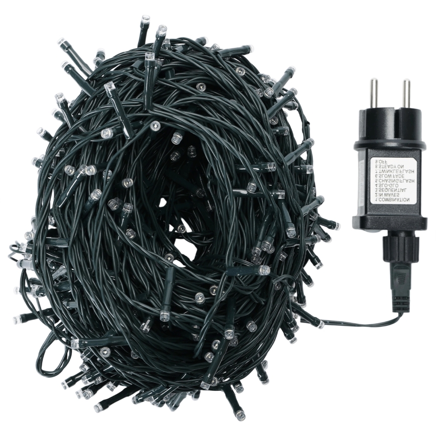 Aigostar - LED spoljašnji božićni lanac 300xLED 30 m IP44 višebojan