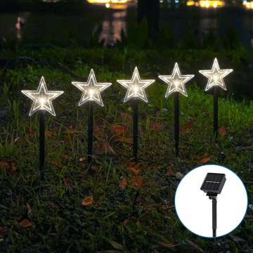 Aigostar - LED solarna božićna svetiljka LED/0,054W/1,2V 1m IP65 800 mAh hladno bela