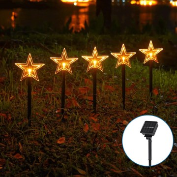 Aigostar - LED solarna božićna svetiljka LED/0,054W/1,2V 1m IP65 800 mAh topla bela
