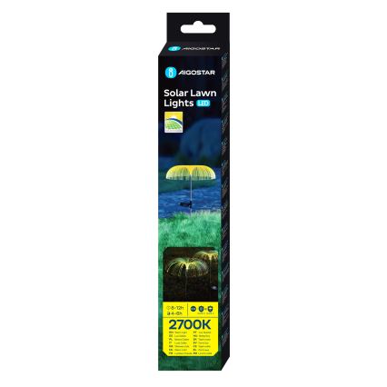 Aigostar - LED solarna dekorativna lampa LED/0,03W/1,2V 70cm 300 mAh 2700K IP44