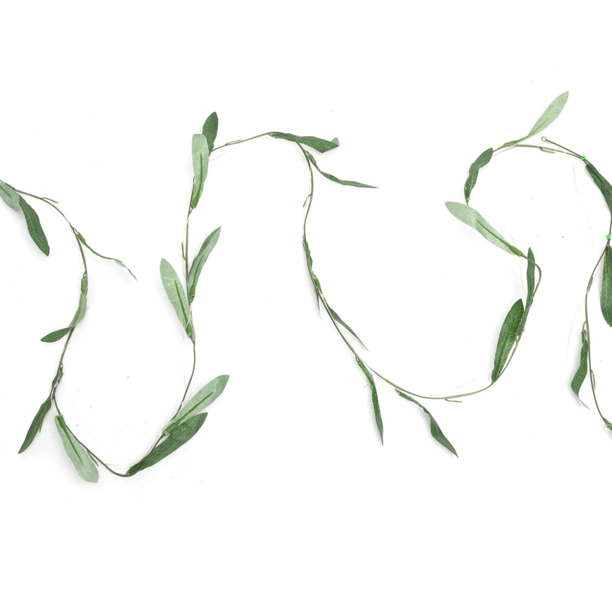 Aigostar - LED solarni lanac 100xLED/12m IP65 300 mAh topla bela, maslinasta