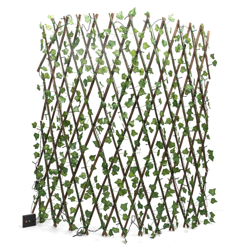 Aigostar - LED solarni niz 148xLED/2x1,2m IP65 300 mAh topla bela ivy
