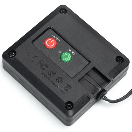 Aigostar - LED solarni lanac 148xLED/2x1,2m IP65 300 mAh topla bela eukaliptus