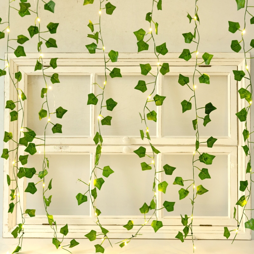 Aigostar - LED solarni lanac 70xLED/4x1m IP65 300 mAh toplo belo ivy