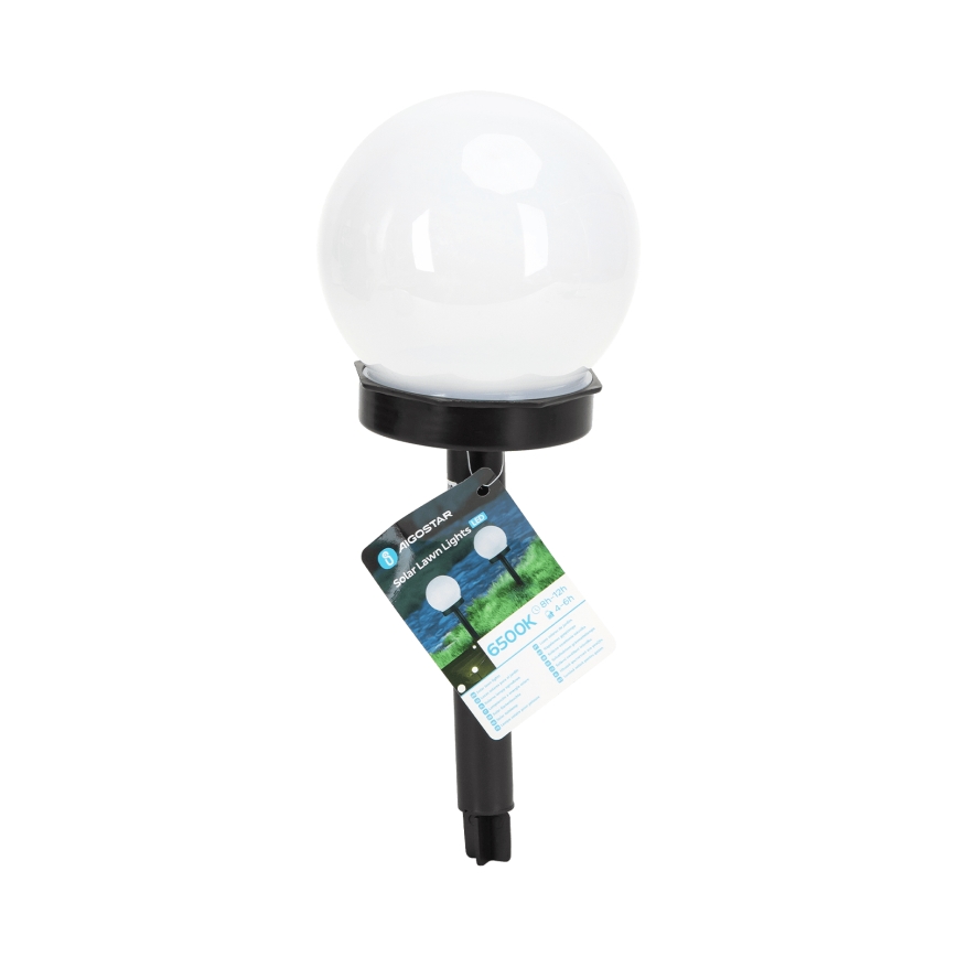 Aigostar - LED Solarna lampa LED/0,006W/1,2V 33cm 40 mAh crna 6500K IP44