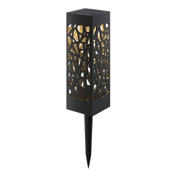 Aigostar - LED solarna lampa LED/0,006W/1,2V 100 mAh 28,5 cm crna 3000K IP44