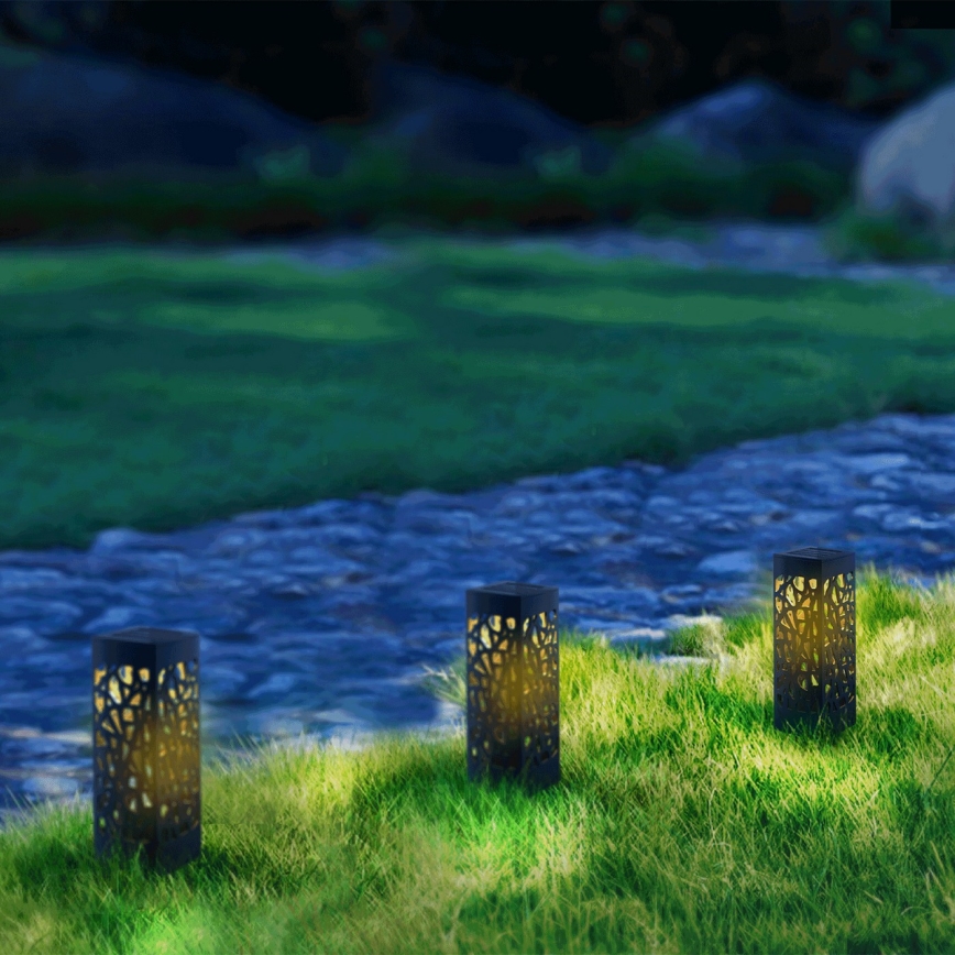 Aigostar - LED solarna lampa LED/0,006W/1,2V 28,5cm crna 2700K IP44 100 mAh