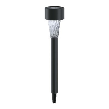 Aigostar - LED solarna lampa LED/0,006W/1,2V 40 mAh 29,5 cm crna 6500K IP44