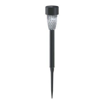 Aigostar - LED solarna lampa LED/0,006W/1,2V 40 mAh 29,7 cm crna 6500K IP44