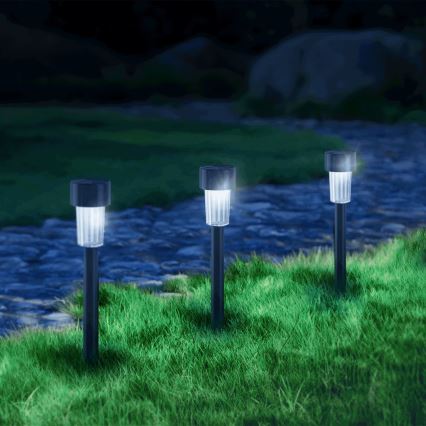 Aigostar - LED solarna lampa LED/0,006W/1,2V 40mAh 6500K IP44 29,5 cm