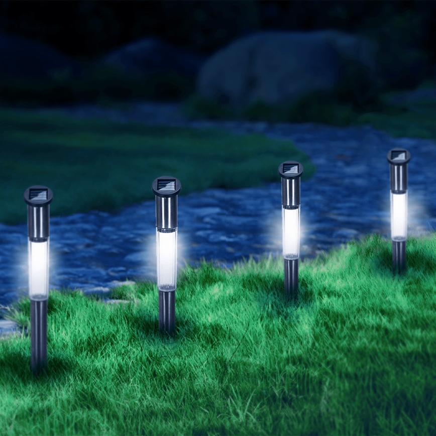 Aigostar - LED solarna lampa LED/0,012W/1,2V 100 mAh 6500K IP44 55 cm