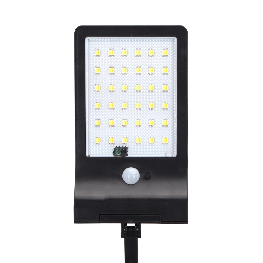 Aigostar - LED solarna ulična lampa sa senzorom LED/3W/3,7V1800 mAh IP44 3000/4000/5000K + daljinski upravljač