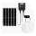 Aigostar - LED solarna svetiljka 2xLED/70W/12V 12000 mAh 6500K prečnik 20,5 cm + daljinski upravljač