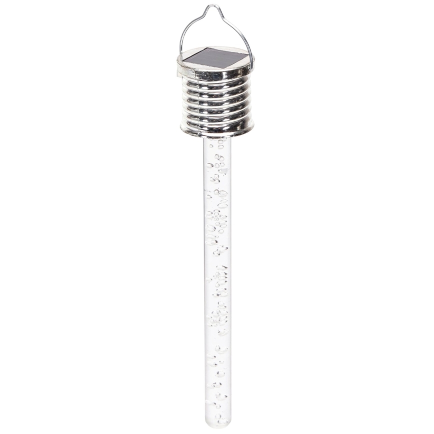 Aigostar - LED solarno svetlo LED/0,006W/1,2V hrom 2700K IP44 40 mAh