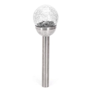 Aigostar - LED solarna svetiljka LED/2V 6500K IP44 40 mAh srebrna