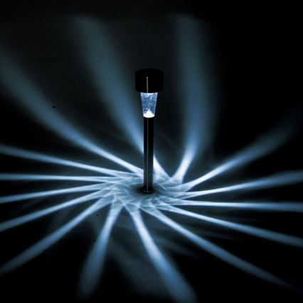 Aigostar - LED solarna svetiljka LED/2V IP44 40 mAh matni hrom