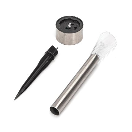 Aigostar - LED solarna svetiljka LED/2V IP44 40 mAh matni hrom