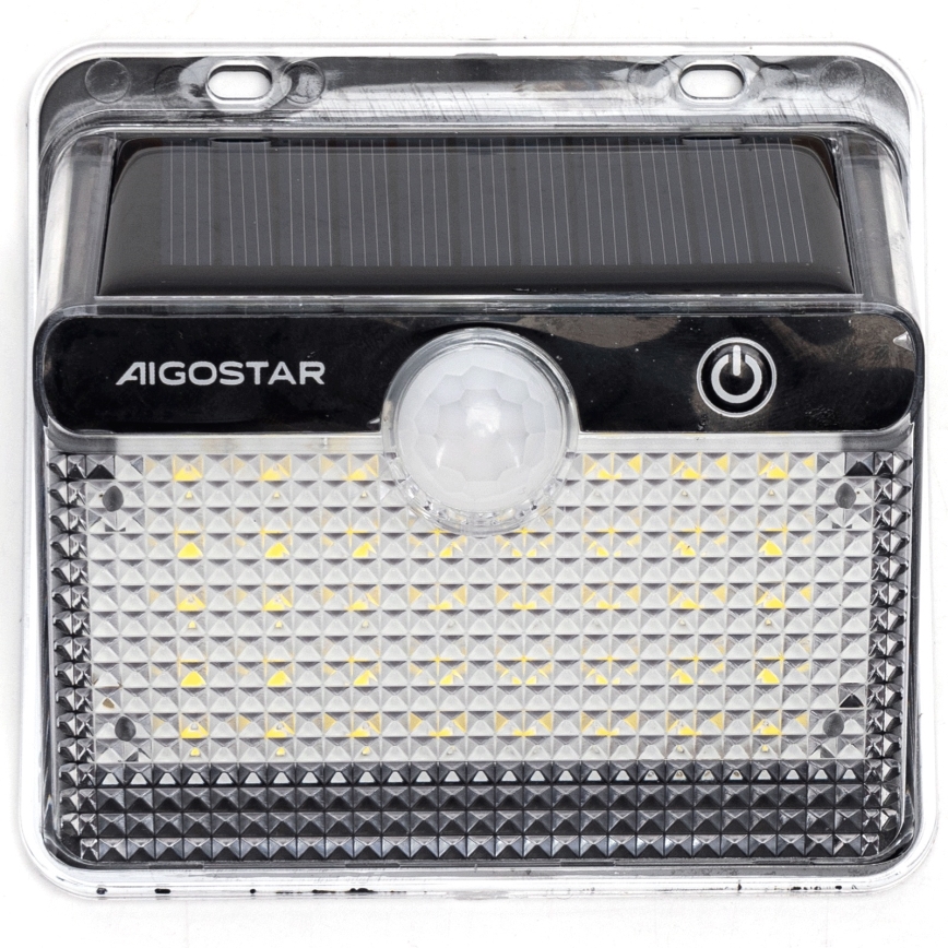 Aigostar - LED solarno svetlo sa senzorom LED/3,7V 6500K 1200 mAh IP65 crna