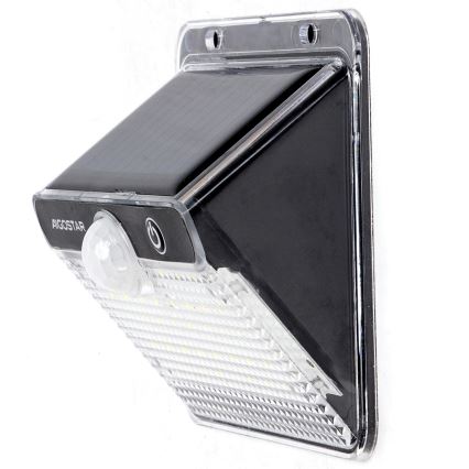 Aigostar - LED solarno svetlo sa senzorom LED/3,7V 6500K 1200 mAh IP65 crna