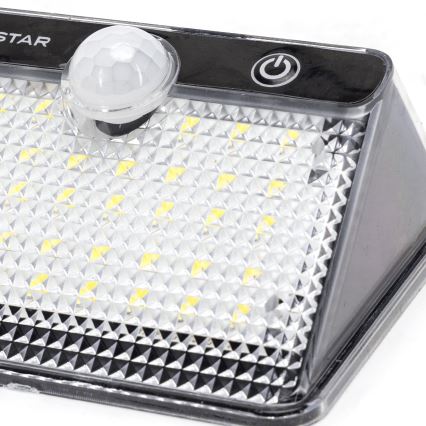 Aigostar - LED solarno svetlo sa senzorom LED/3,7V 6500K 1200 mAh IP65 crna