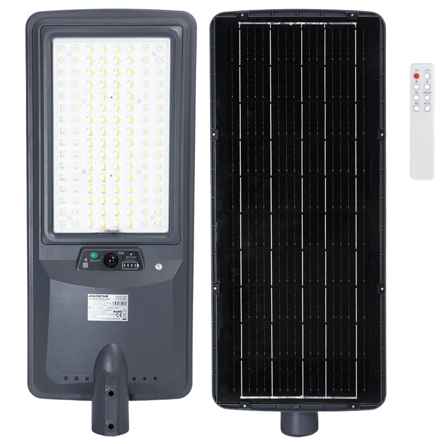 Aigostar - LED solarna ulična lampa sa senzorom LED/400W/3,2V 4800mAh + daljinski upravljač