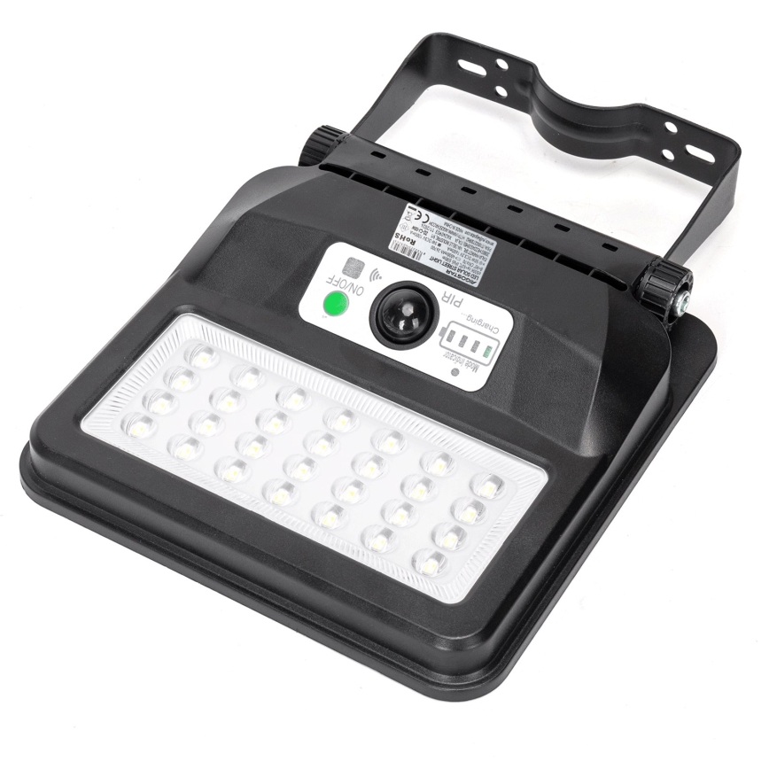 Aigostar - LED solarna ulična lampa sa senzorom LED/50W/3,2V 1000mAh 6500K + daljinski upravljač