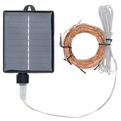 Aigostar - LED solarni božićni lanac 500xLED/8 funkcija 52m IP65 topla bela 1200 mAh