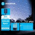 Aigostar - LED Solarni božićni niz 100xLED/8 funkcija 4,5x1,5m IP65 hladna bela