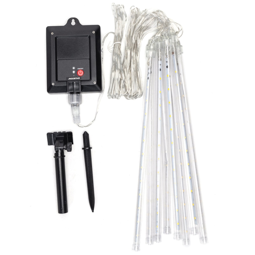 Aigostar - LED solarni novogodišnji niz 192xLED/8m IP65 1200 mAh hladna bela