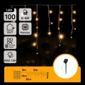 Aigostar - LED solarni lanac 100xLED/8 funkcija 8x0,6m 800 mAh IP65 topla bela