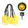 Aigostar - LED solarni lanac 10xLED/3,8m IP44 600 mAh topla bela