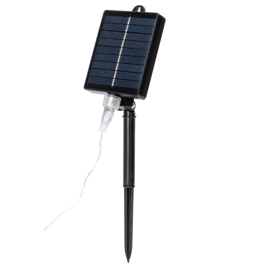Aigostar - LED solarni  lanac 192xLED/8m IP65 1200 mAh hladno bela