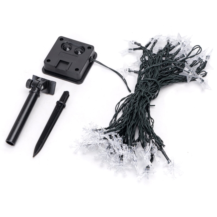 Aigostar - solarni LED lanac 50xLED/8 funkcija 12 m 800 mAh IP65 topla bela