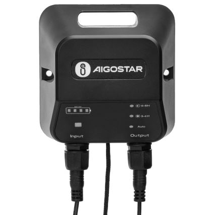 Aigostar - LED solarni luster 2xLED/70W/12V 12000 mAh 6500K IP65 prečnik 23,5 cm + daljinski upravljač