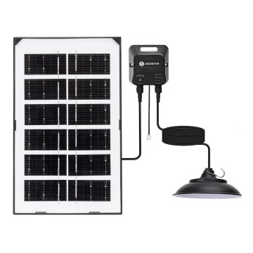 Aigostar - LED solarni luster LED/35W/12V 3000 mAh 6500K prečnika 15 cm + daljinsko upravljanje